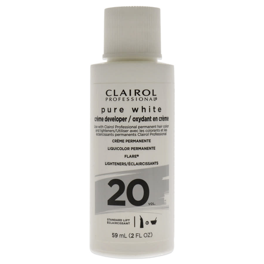 Clairol Pure White 20 Volume Creme Developer Lightener 2 oz Hair Care 0070018114396