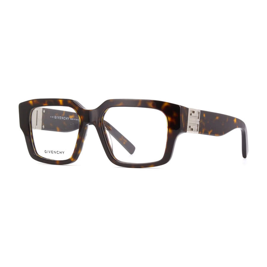 Givenchy GV50049I052 Square Acetate Eyeglasses — Dark Havana