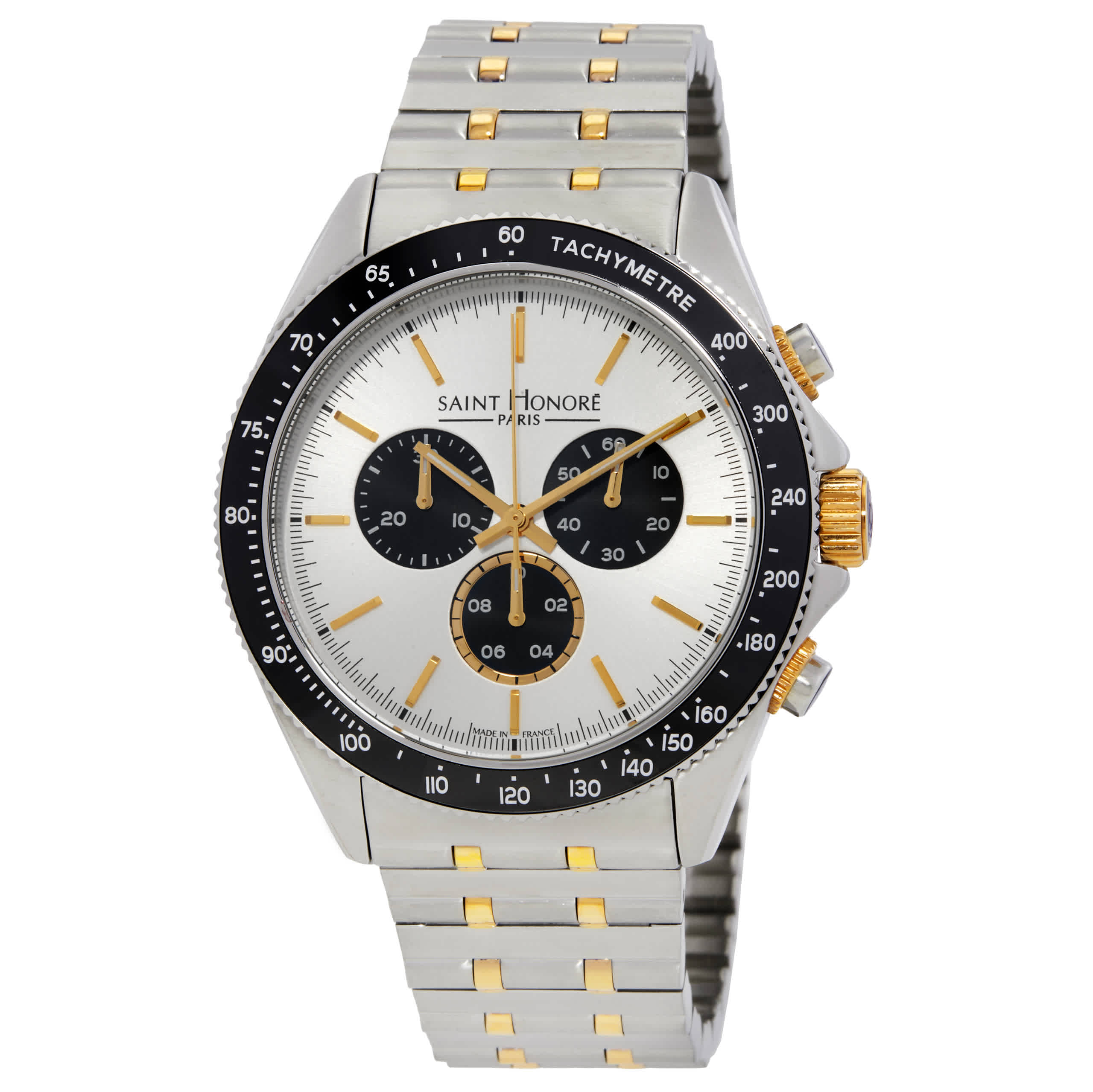 Saint Honore Paris Le Bourget Chronograph Quartz Silver Dial Mens Watch LB896101 47AIT 640$