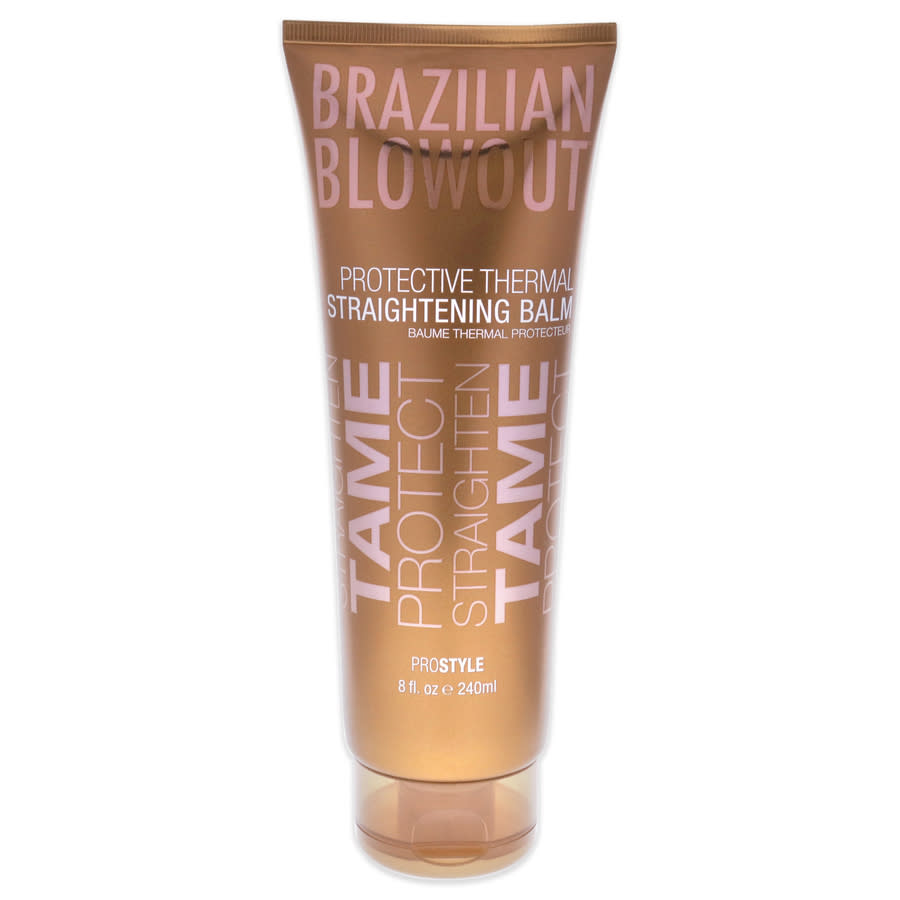 Brazilian Blowout Acai Protective Thermal Straightening Balm 8 oz Hair Care 090174474837