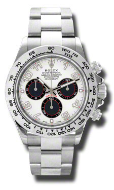 Rolex Cosmograph Daytona Automatic Mens 18 Carat White Gold Oyster Watch 116509WAO