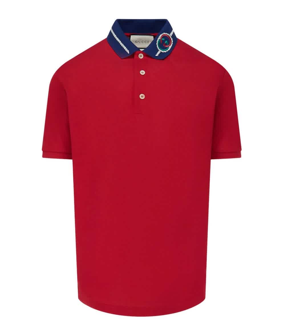 gucci red polo shirt