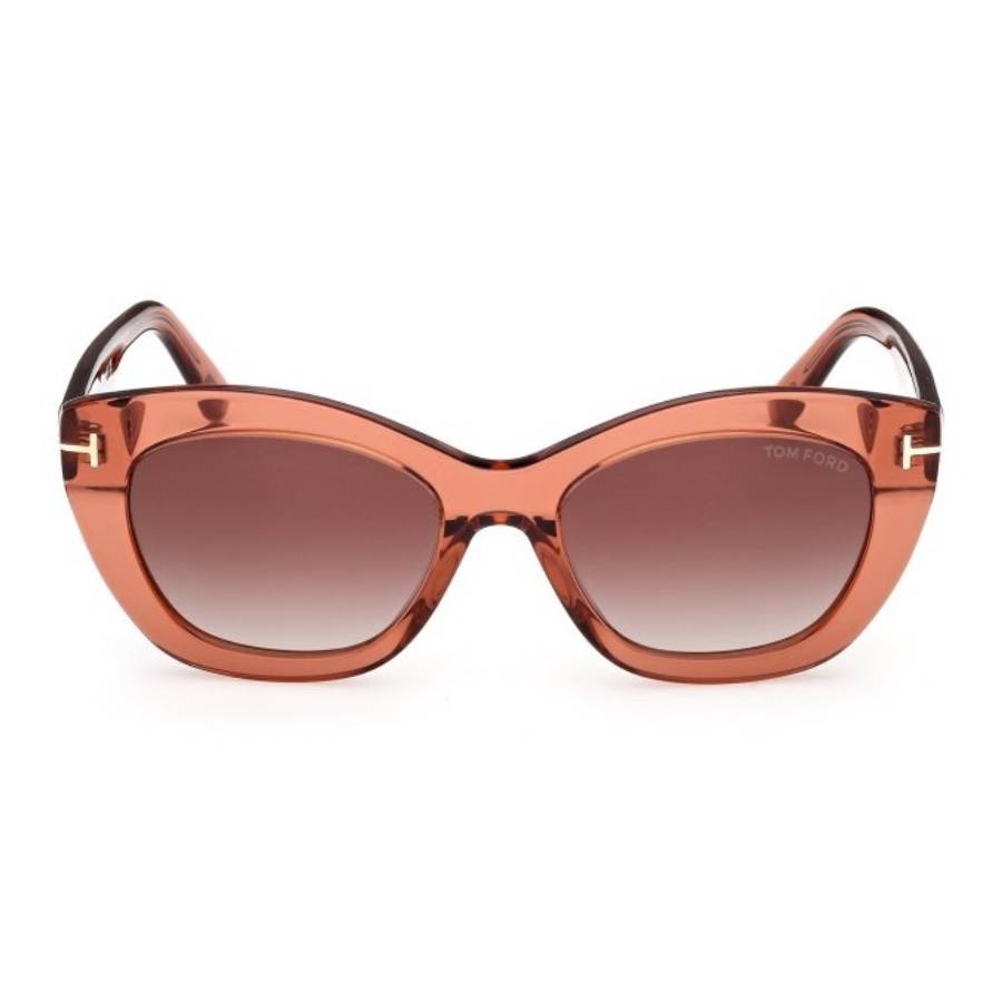 Tom Ford Linda Brown Gradient Cat Eye Ladies Sunglasses FT1285 42F 53
