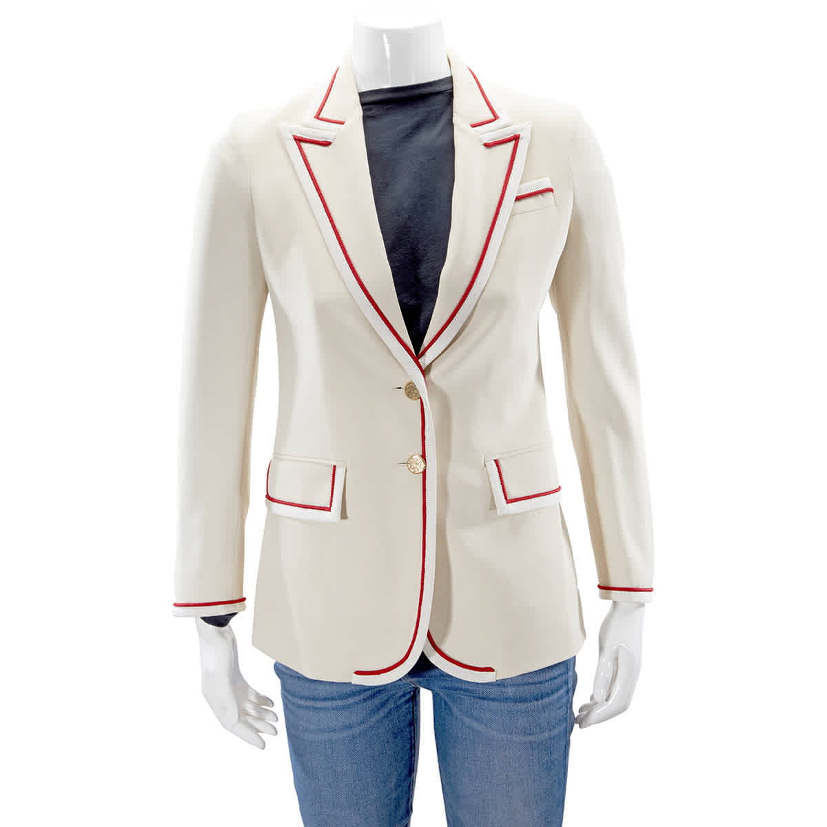 white gucci blazer