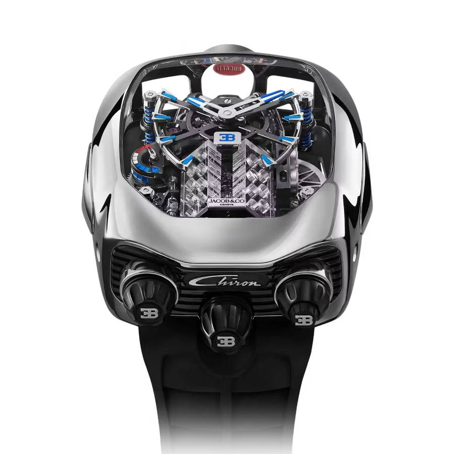 Jacob & Co. Bugatti Chiron Tourbillon Hand Wind Mens Watch BU200.30.AA.AA.B