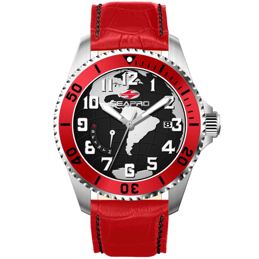 Seapro Voyager Black Dial Mens Watch SP2741