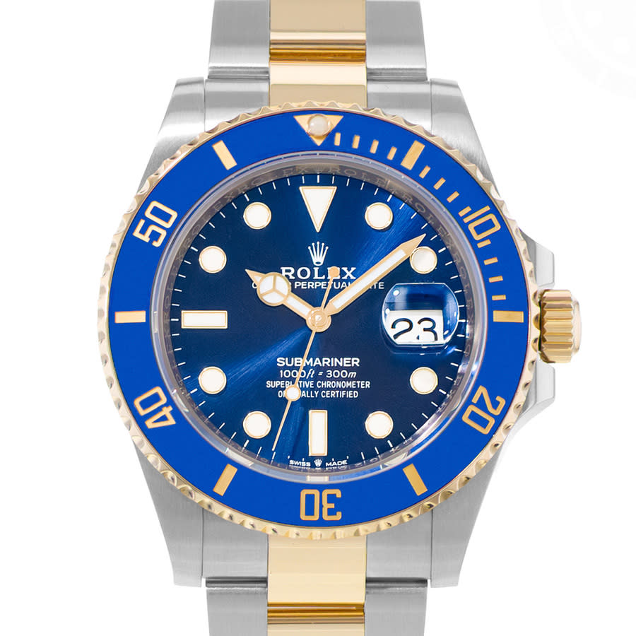 Preowned Rolex Submariner Date Automatic Chronometer Blue Dial Mens Watch 126613 BLSO