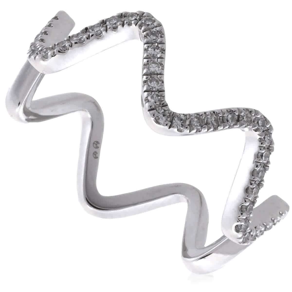 Diamanti Per Tutti Stardust White Diamond Embellished Ring, Size 52