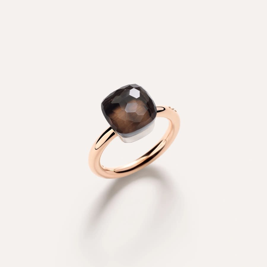 Pomellato Ring Nudo Classic Smoky Quartz Size 52 - Size 6 - PAA1100_O6000_000QF