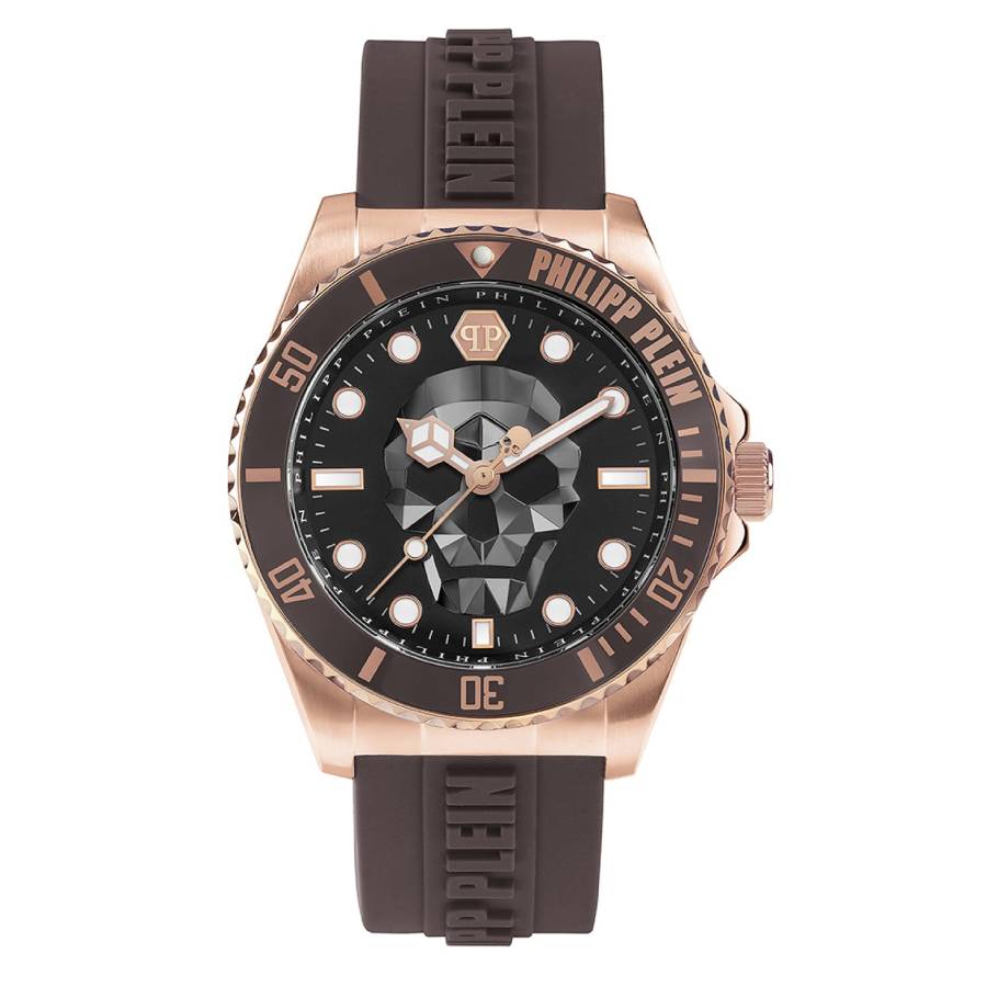 Philipp Plein The Skull Diver Quartz Black Dial Mens Watch PWOAA0322 199$