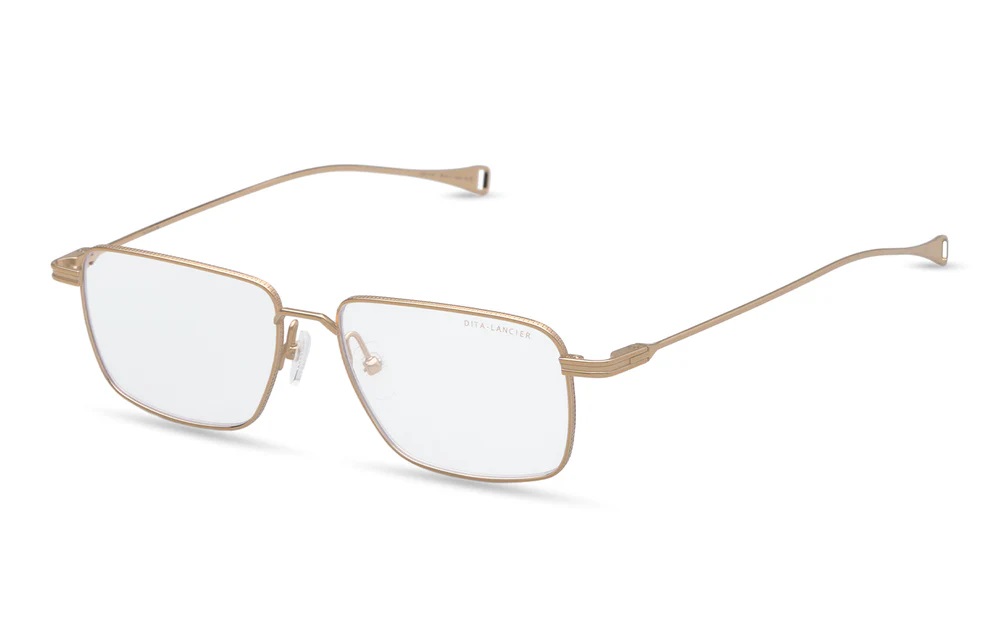Dita LANCIER Blue Light Block Rectangular Unisex Eyeglasses LSA-124 01 53