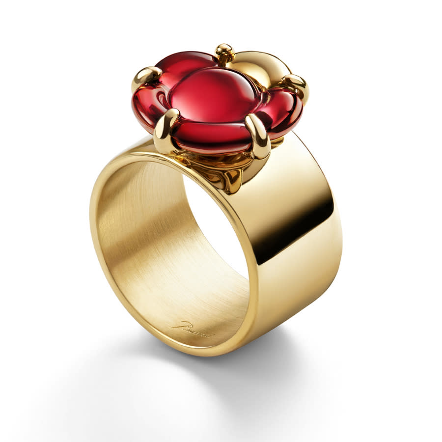 Baccarat B Flower Ring Red Crystal Size 5 2807667 180$