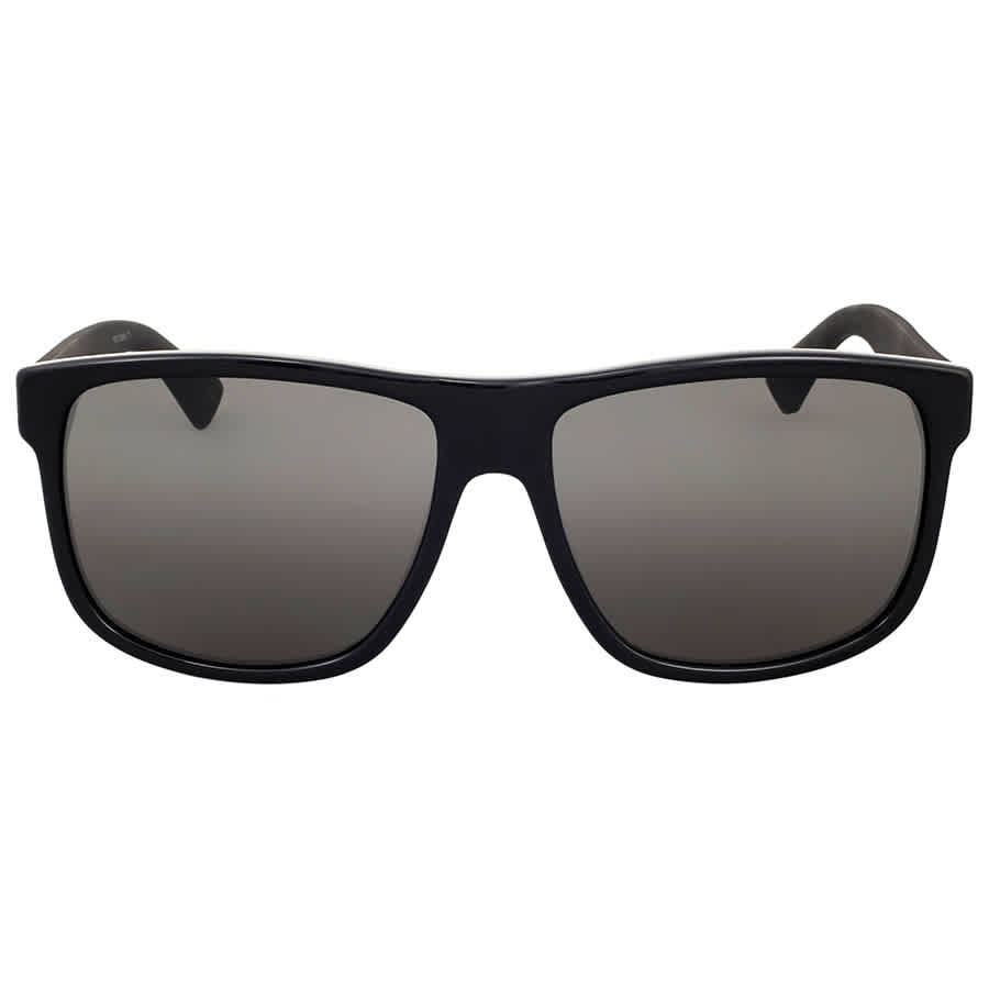 Gucci Grey Square Men's Sunglasses GG0010S 001 58 GG0010S 001 58