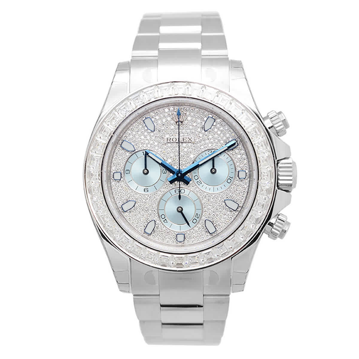 Rolex Cosmograph Daytona Diamond Pave Dial Platinum Mens Watch 116576TBR