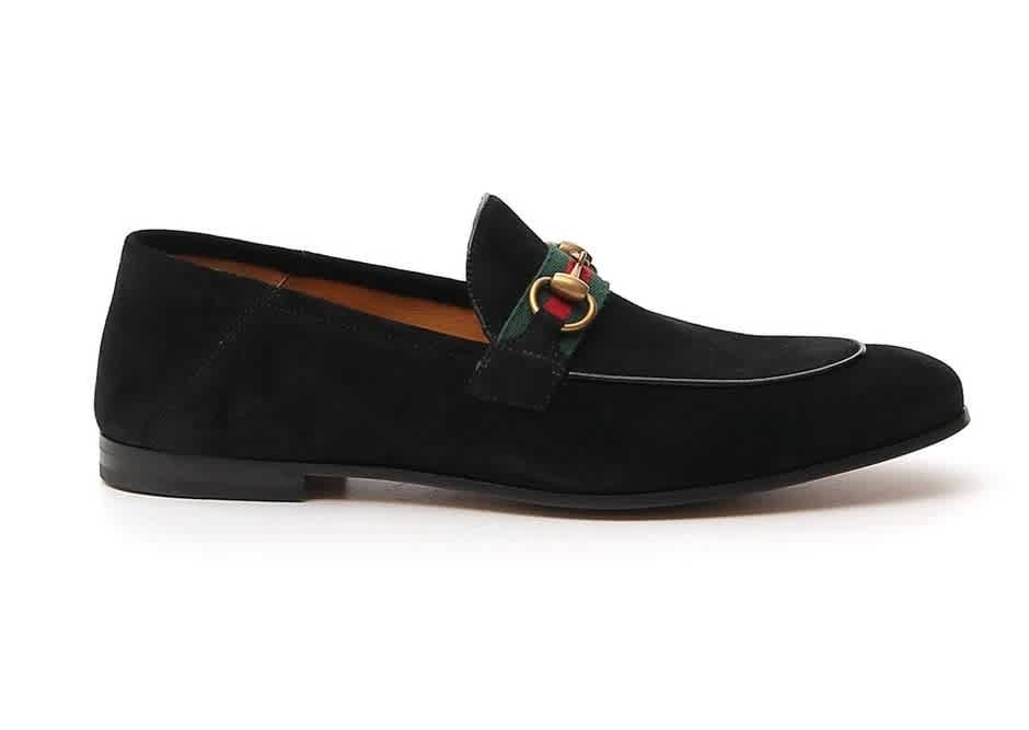 mens gucci suede horsebit loafers