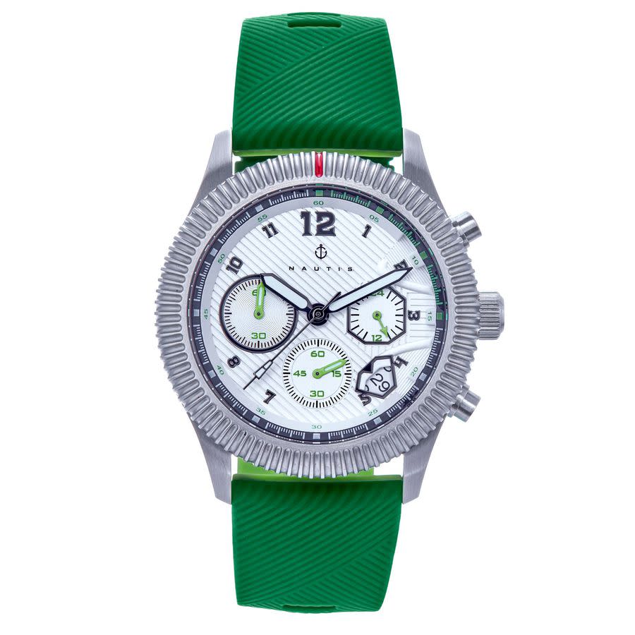Nautis Meridian Chronograph Quartz White Dial Mens Watch NAUN100-4