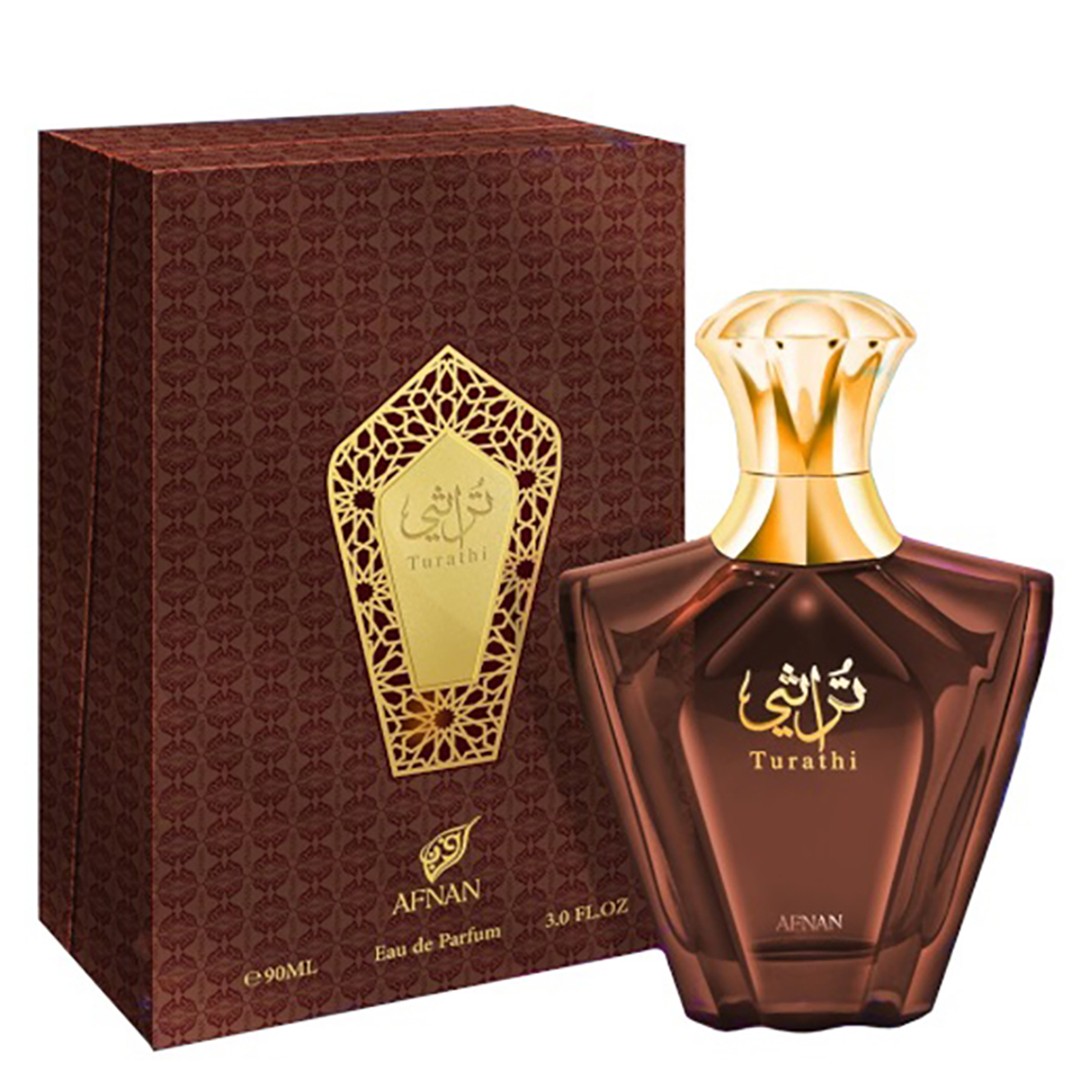Afnan Mens Turathi Brown EDP Spray 30 oz Fragrances 6290171070603 32$