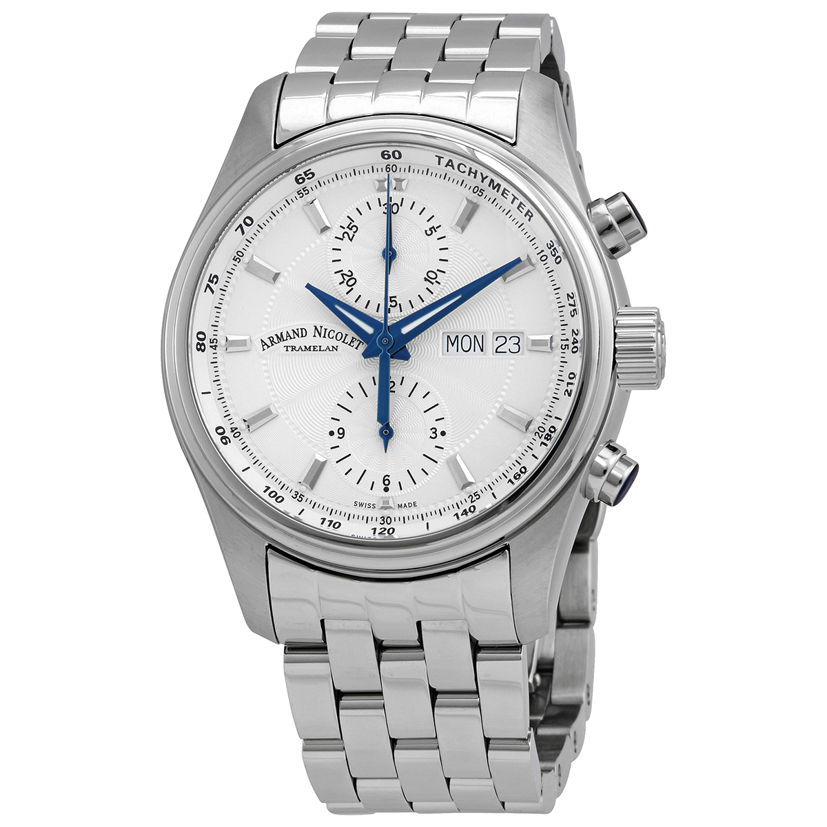 Armand Nicolet MH2 Chronograph Automatic Silver Dial Mens Watch A647A-AG-BMA22640A 1499$