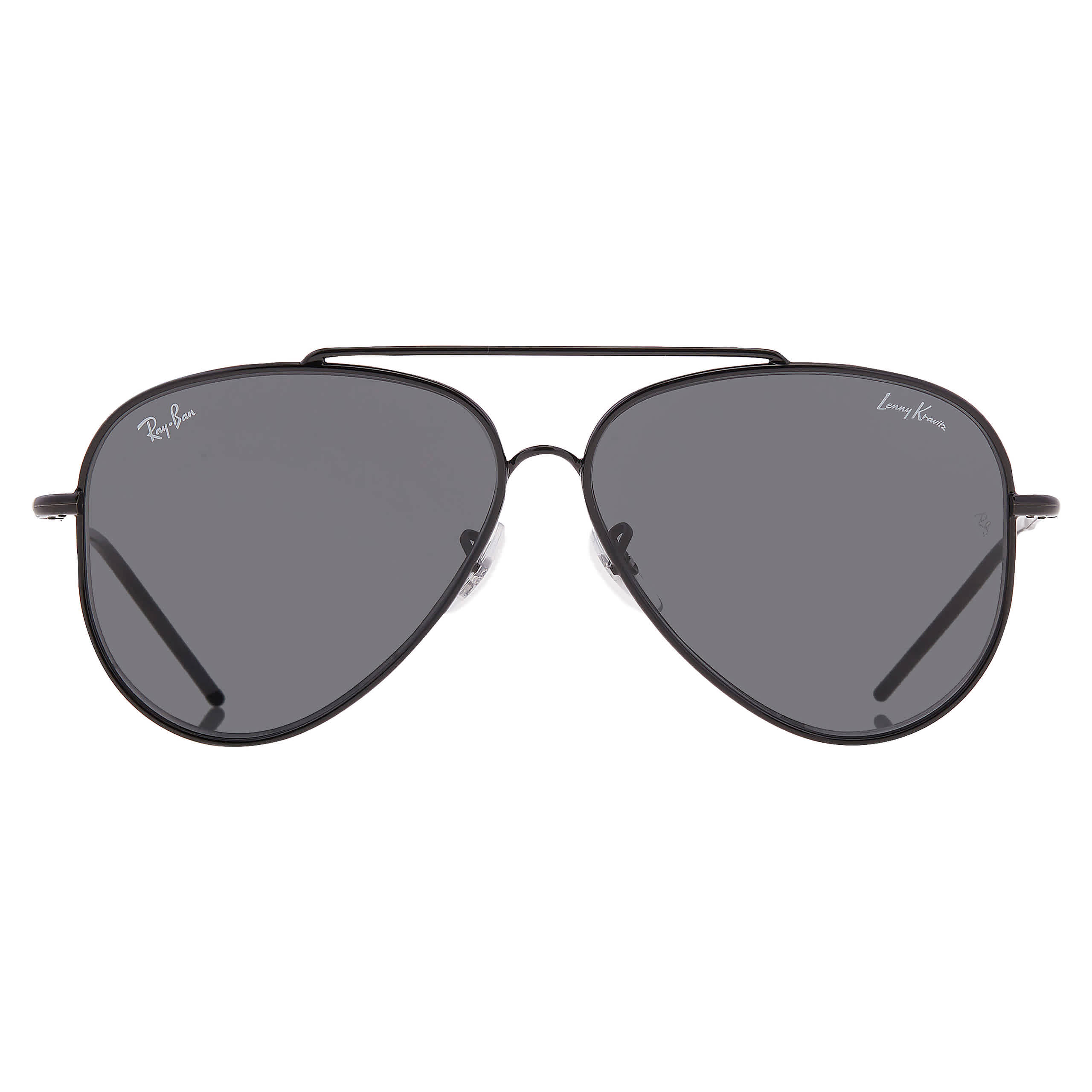 Ray Ban Lenny Kravitz Aviator Reverse Dark Grey Pilot Unisex Sunglasses RBR0101S 002/GR 59