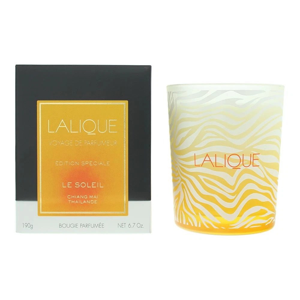 Lalique Unisex Le Soleil Chiang Mai Thailande 6.7 oz Scented Candle 7640171199016