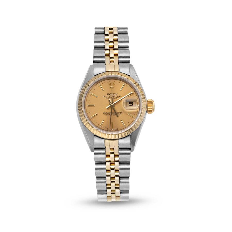 Preowned Rolex Datejust Automatic Chronometer Champagne Dial Ladies Watch 79173 CSJ