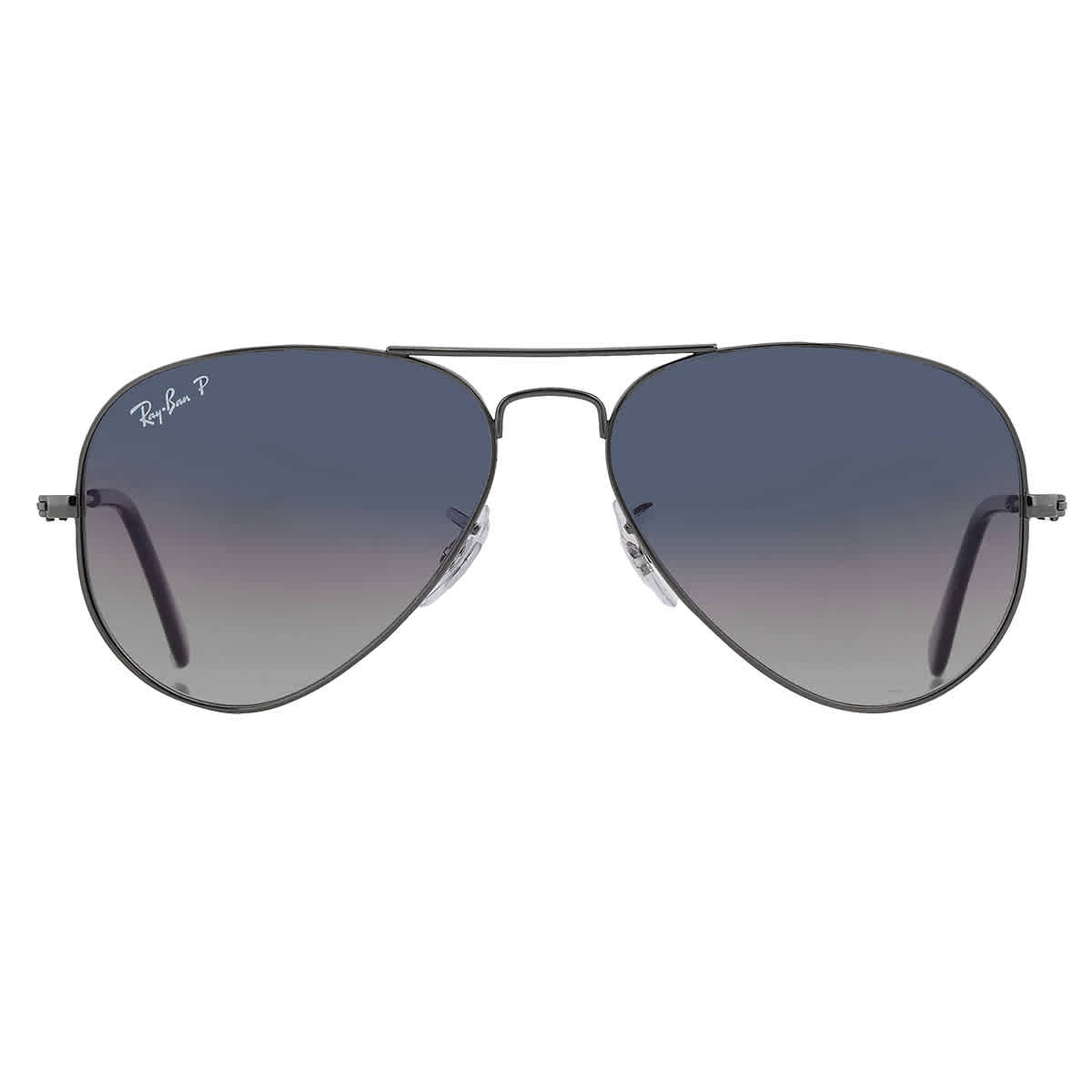 Ray-Ban Unisex Sunglass Aviator Gradient -  Frame color: Gunmetal, Lens color: Blue Gradient Polarized