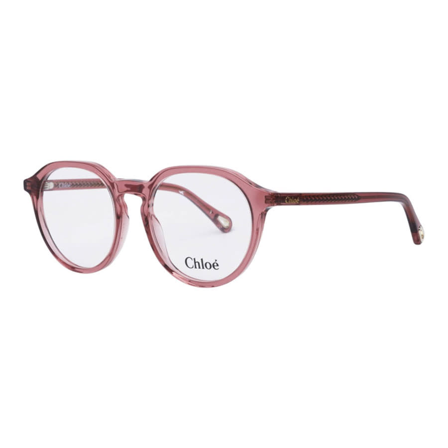 Chloé CH0012O006 Acetate Round-Frame Eyeglasses — Pink