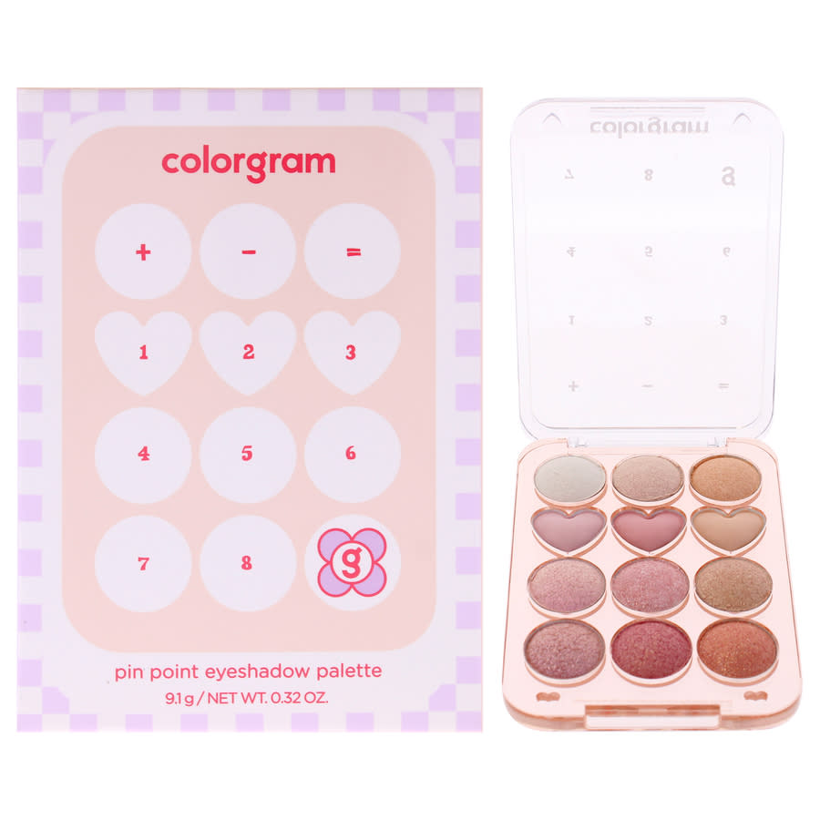 Colorgram Ladies Pin Point Eyeshadow Palette 0.32 oz 04 Bright Plus Cool Makeup 8809526842284