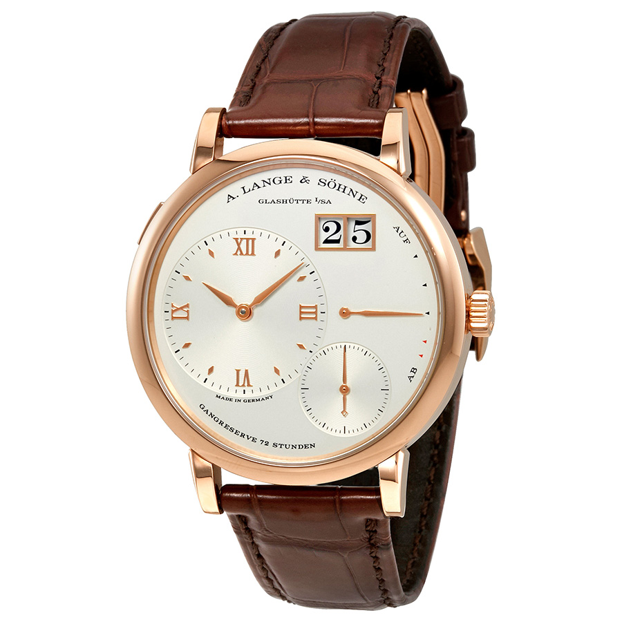 Pre-owned A. Lange & Sohne Grand Lange 1 Silver Dial Mens Watch 117.032