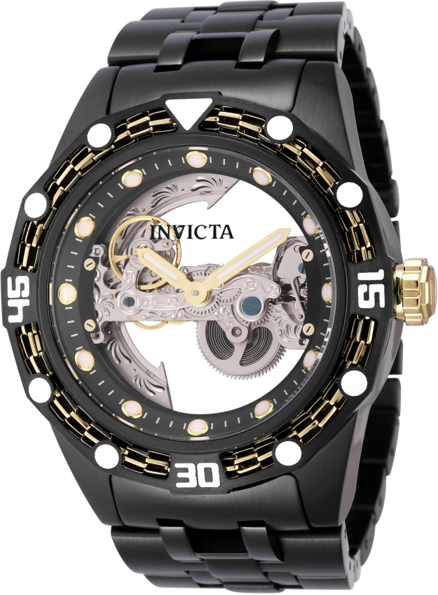 Мужские часы Invicta Bolt с автоматическим черным циферблатом 44028