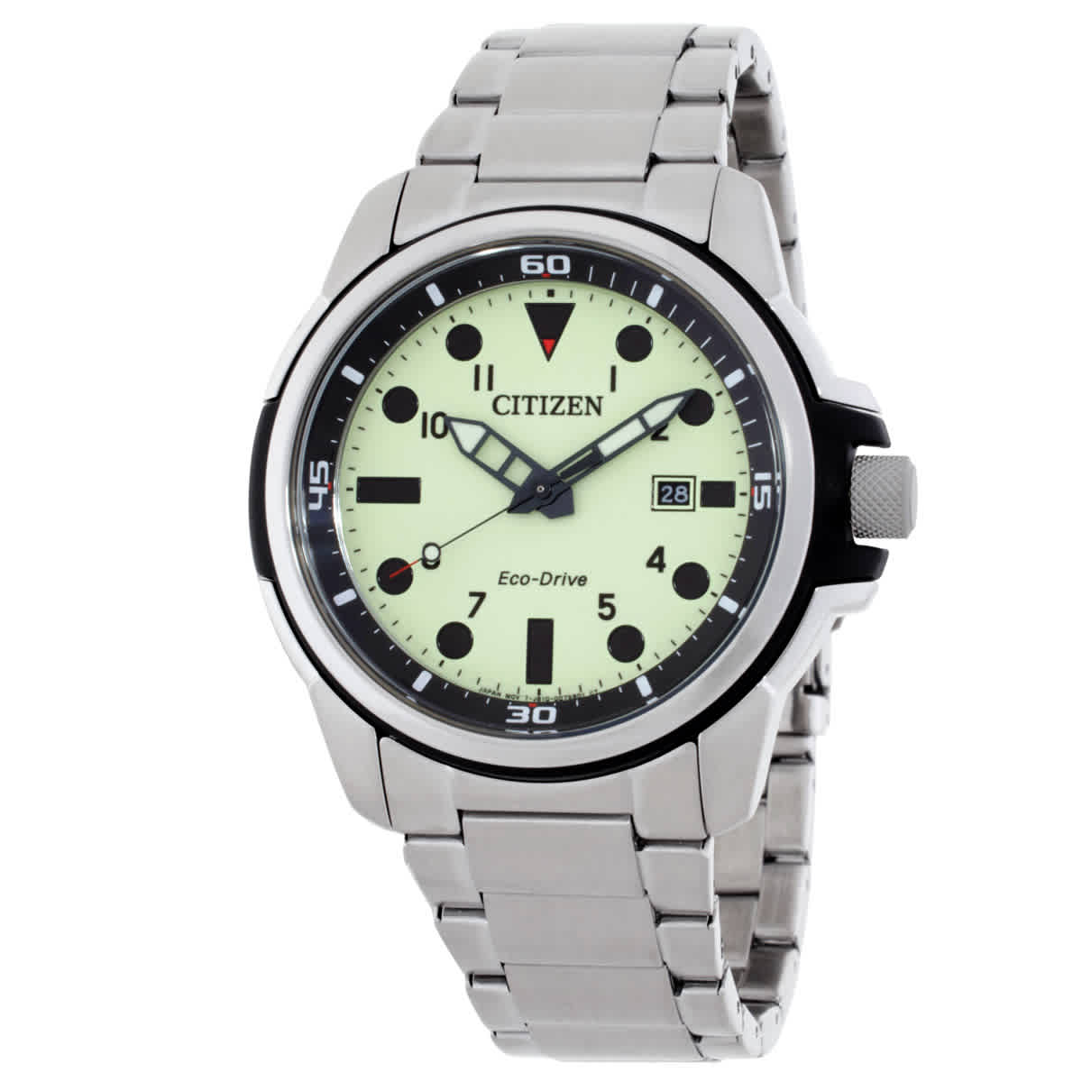 Citizen Eco-Drive Green Dial Men's Watch AW1800-89X | eBay