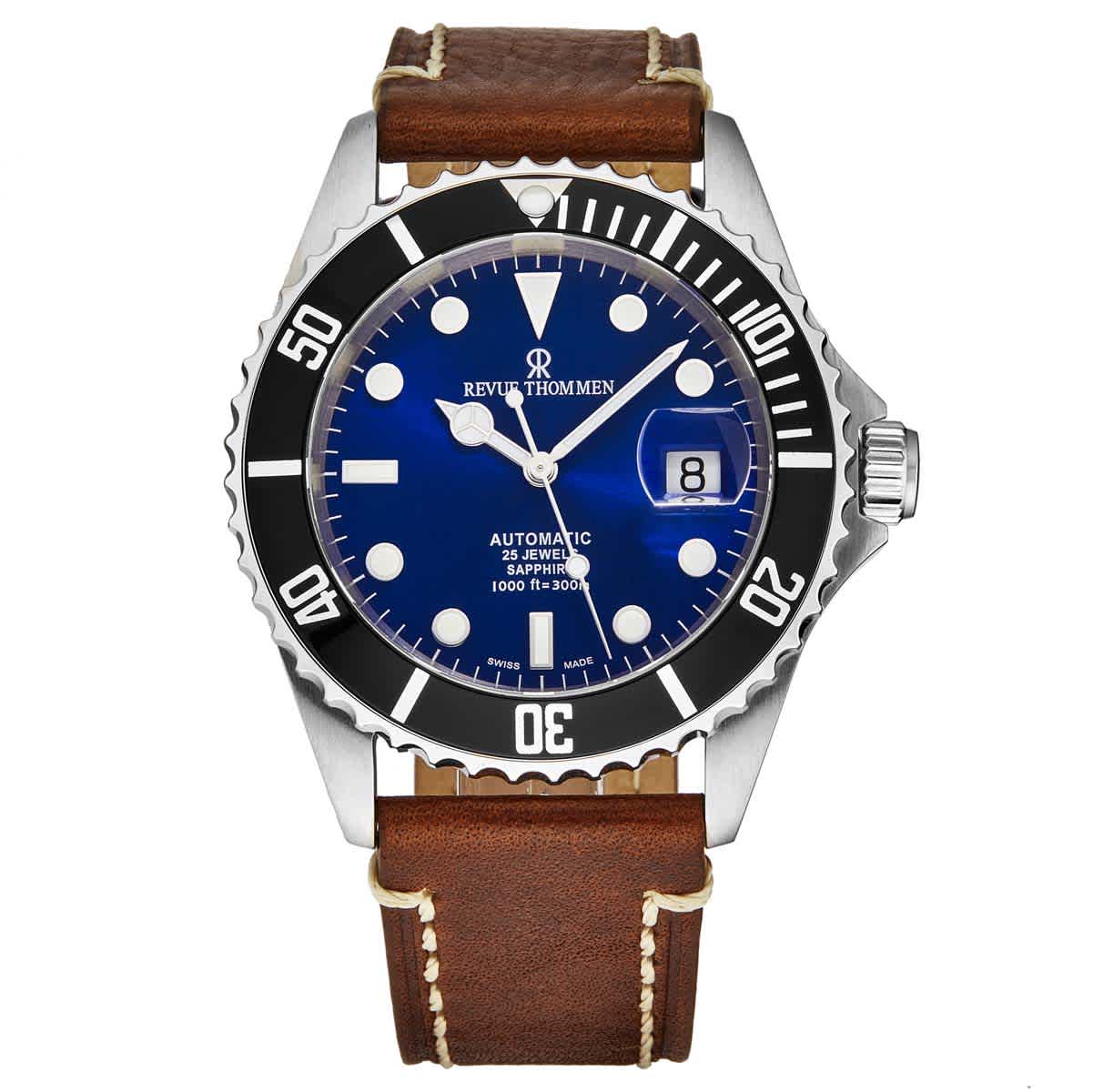Revue Thommen Diver Automatic Blue Dial Mens Watch 175712523 721$