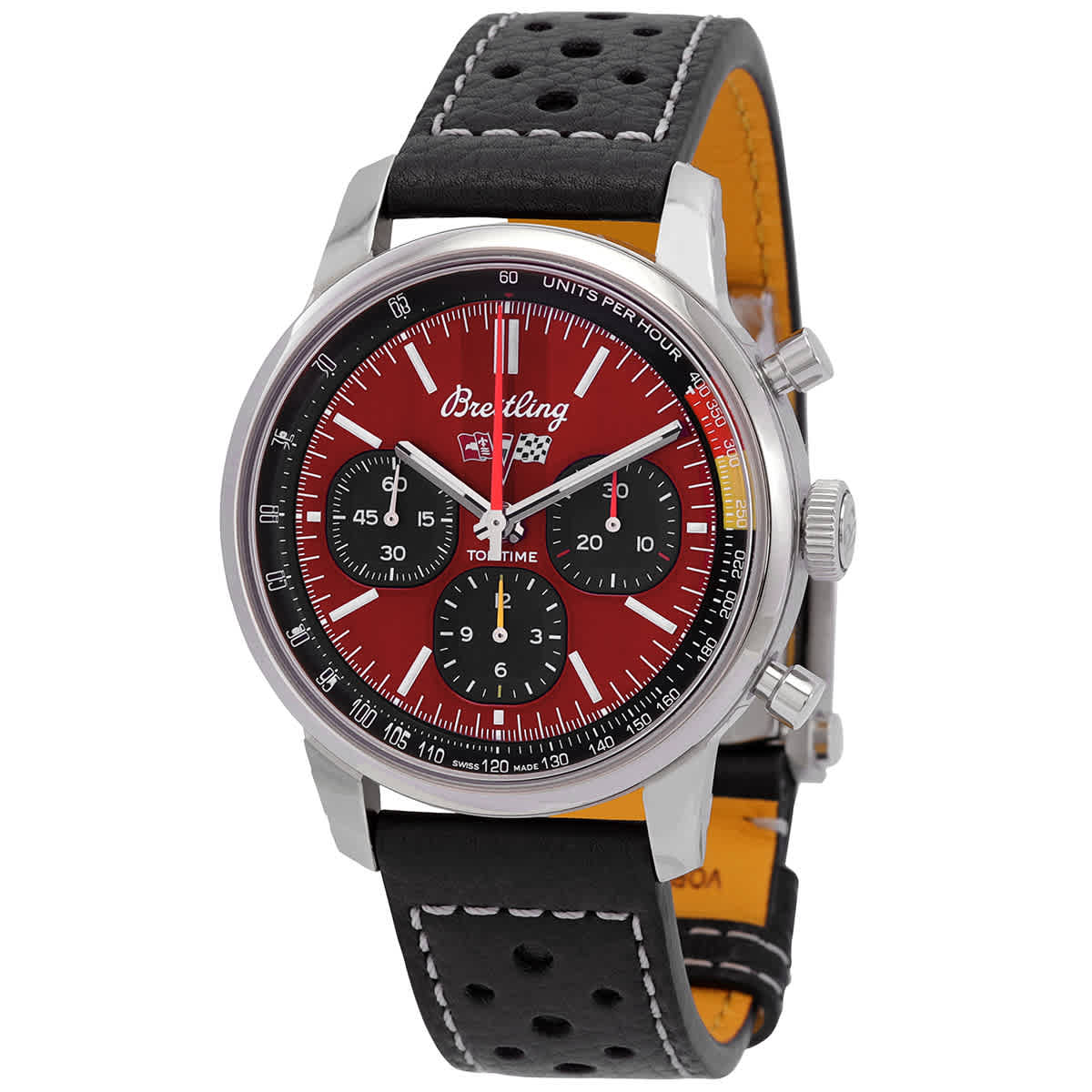 Breitling Top Time B01 Chevrolet Corvette Chronograph Automatic Chronometer Red Dial Mens Watch AB01761A1K1X1 4950$