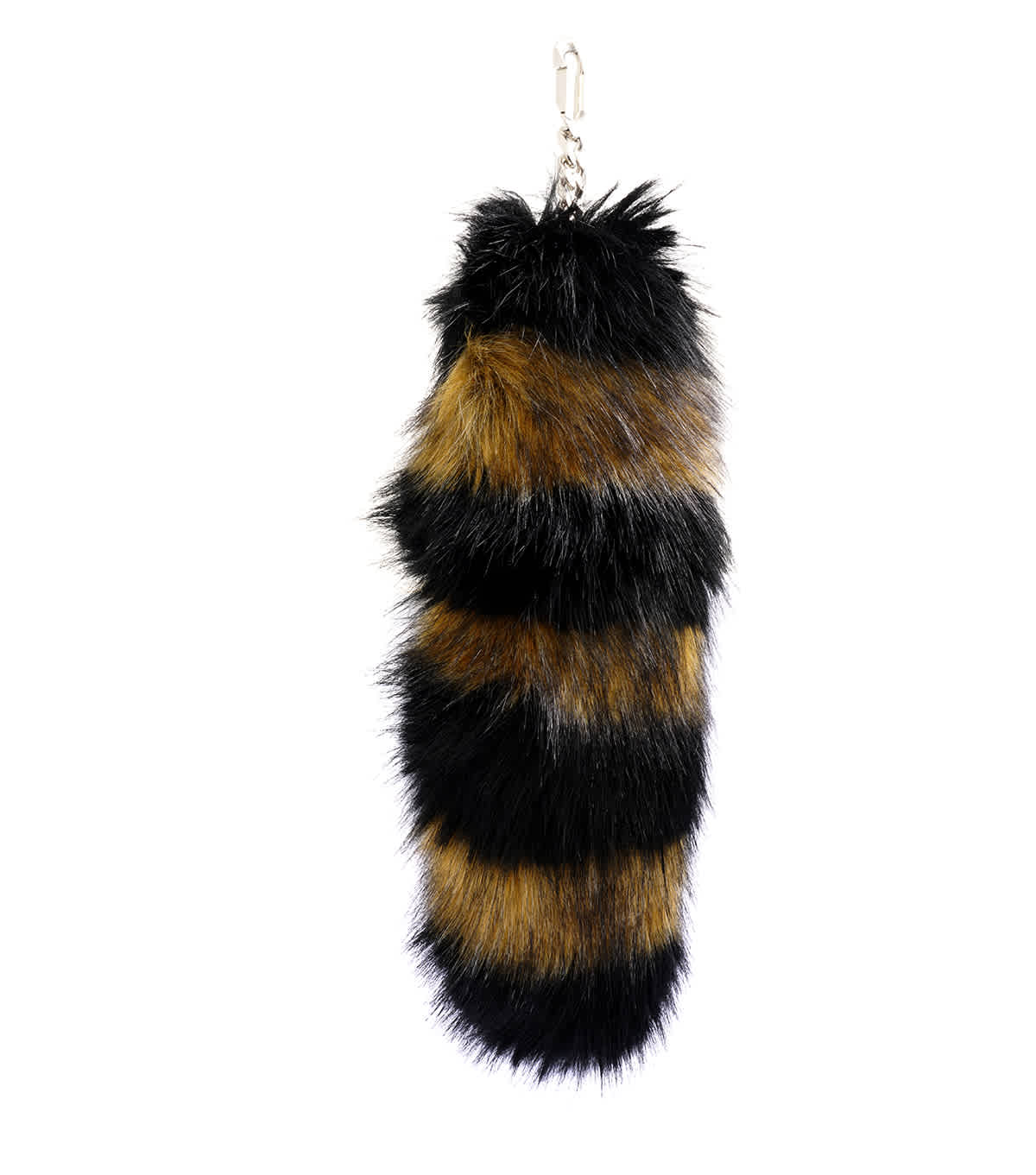Burberry Striped Faux Fur Tail Charm 8021628