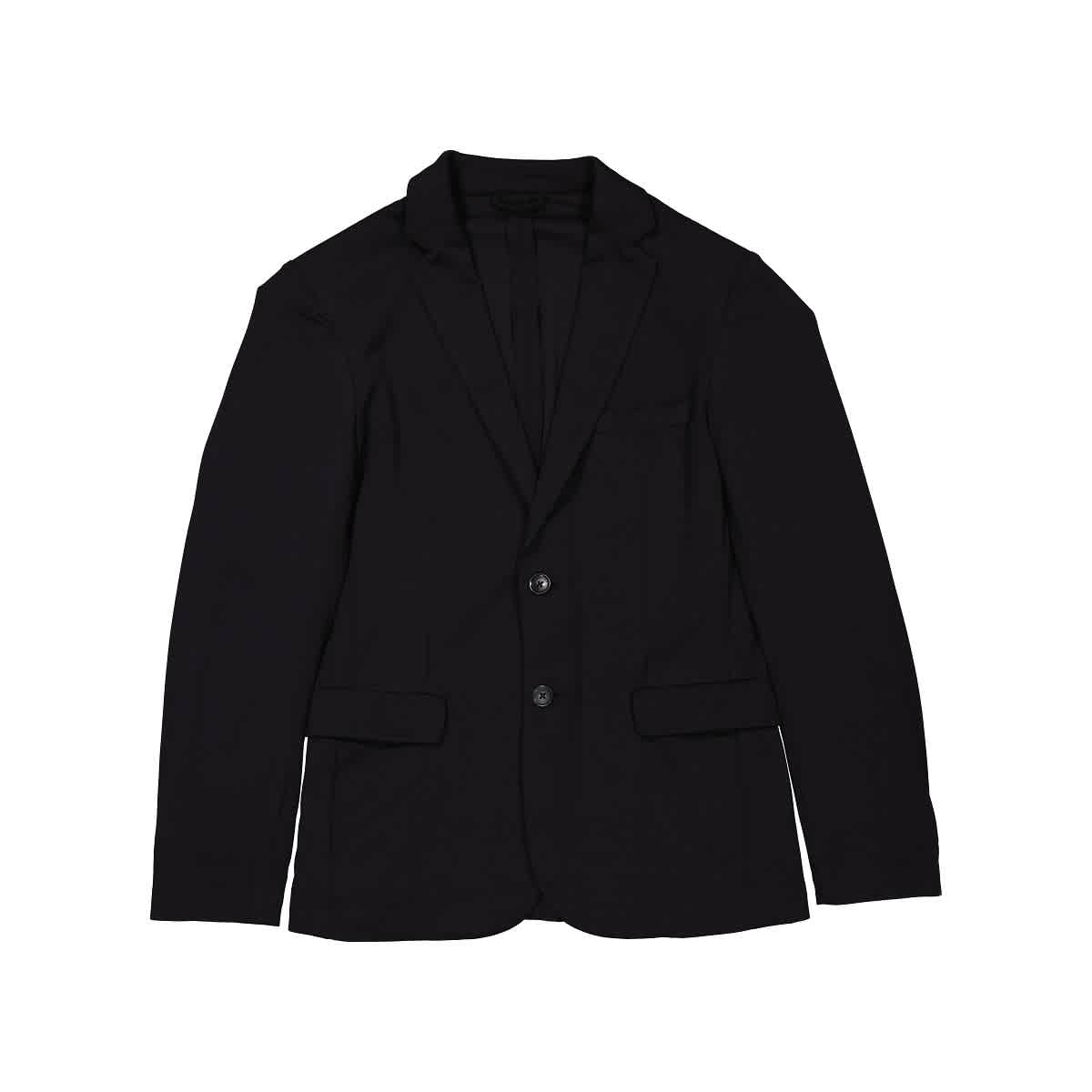 Emporio Armani Mens Black Travel Blazer Jacket, Brand Size 52 (us Size 42)  | ModeSens