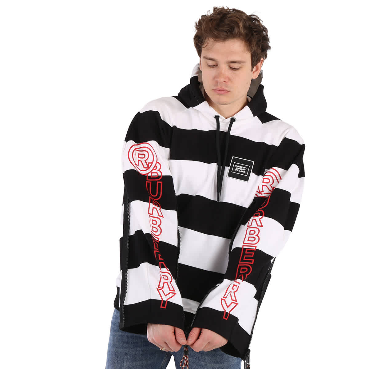 Burberry logo clearance print hoodie