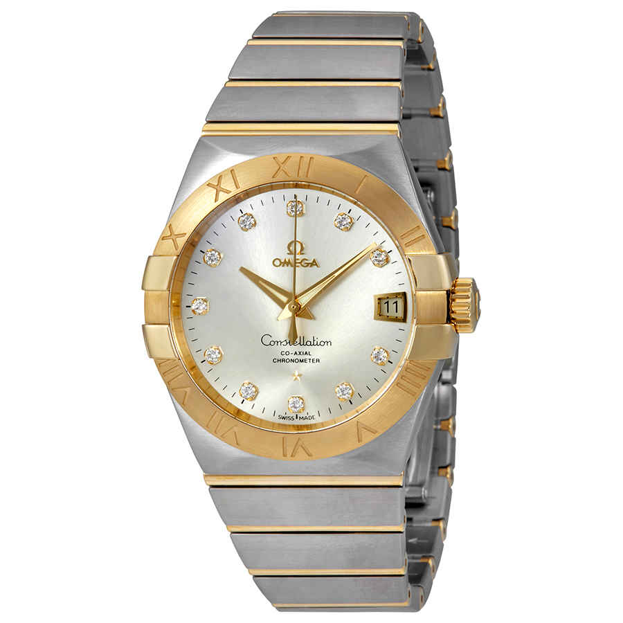 Omega Constellation Silver Diamond Dial Mens Watch 12320382152002 6750$
