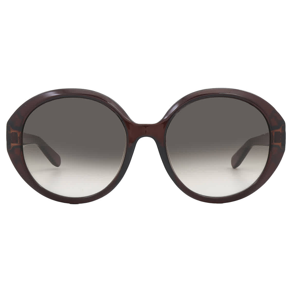 Salvatore Ferragamo Grey gradient Oval Ladies Sunglasses SF1067S 210 57