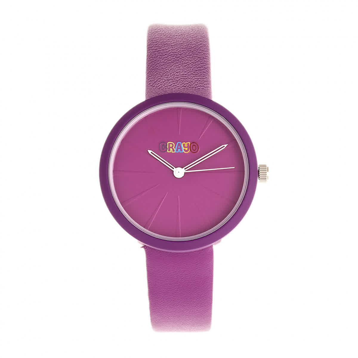 Crayo Blade Quartz Purple Dial Watch CRACR5405 80$