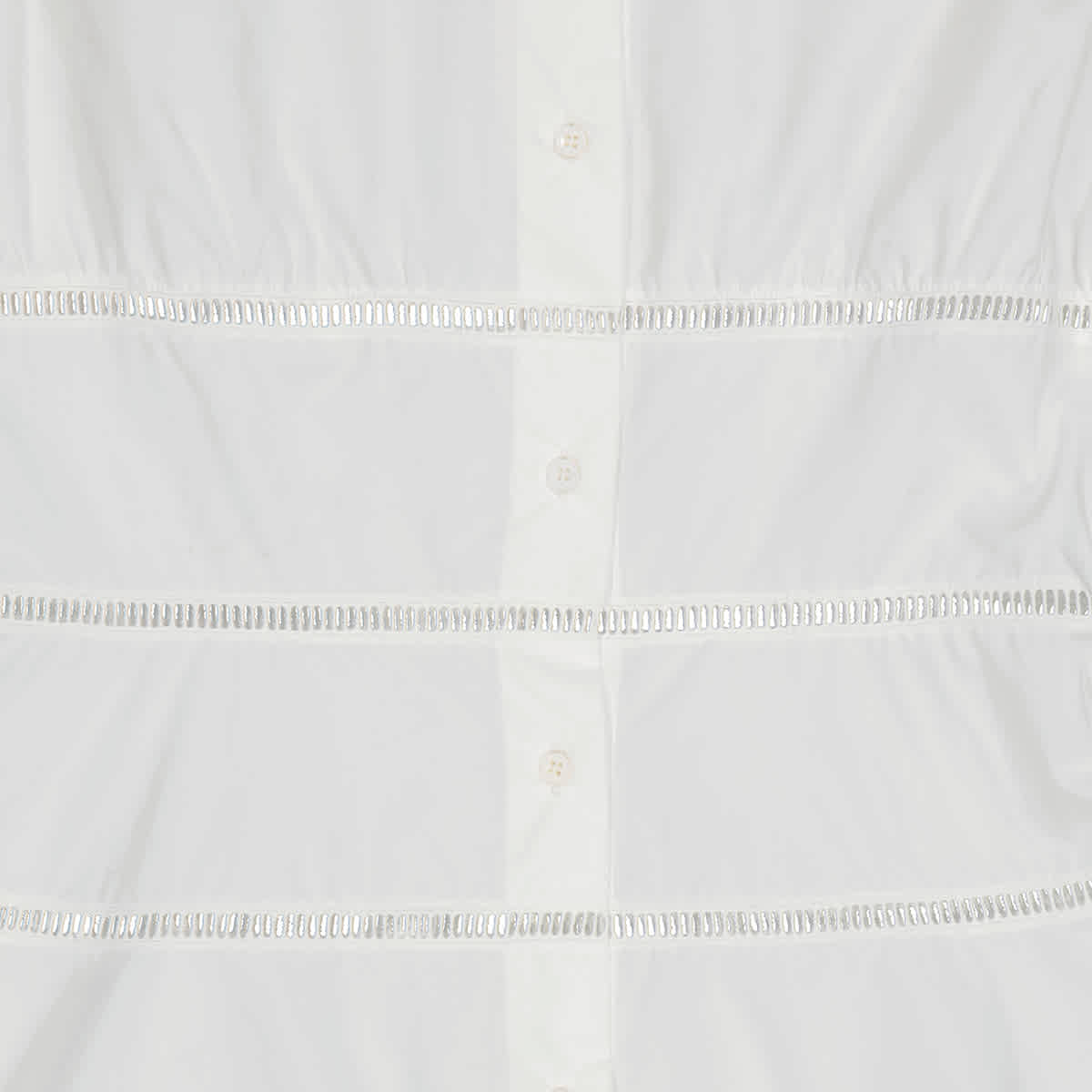 Alaia Ladies White Japanese Poplin Corset Shirt, Brand Size 36 (US