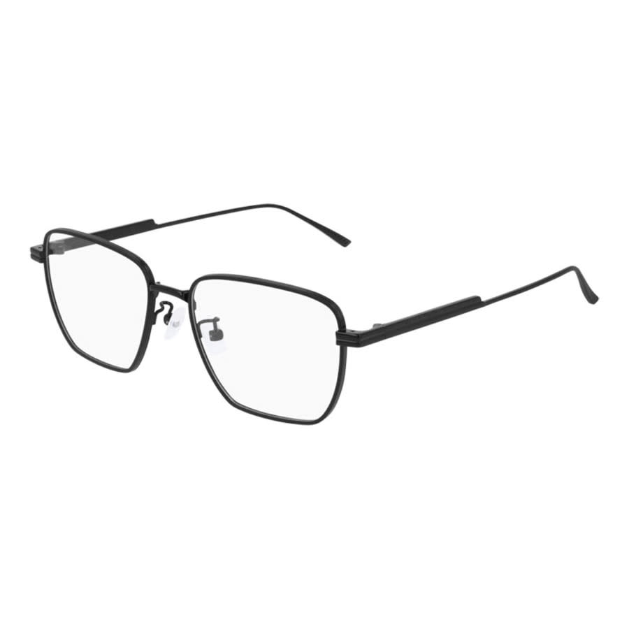 Bottega Veneta BV1015O001 Square Metal Frame Eyeglasses — Black
