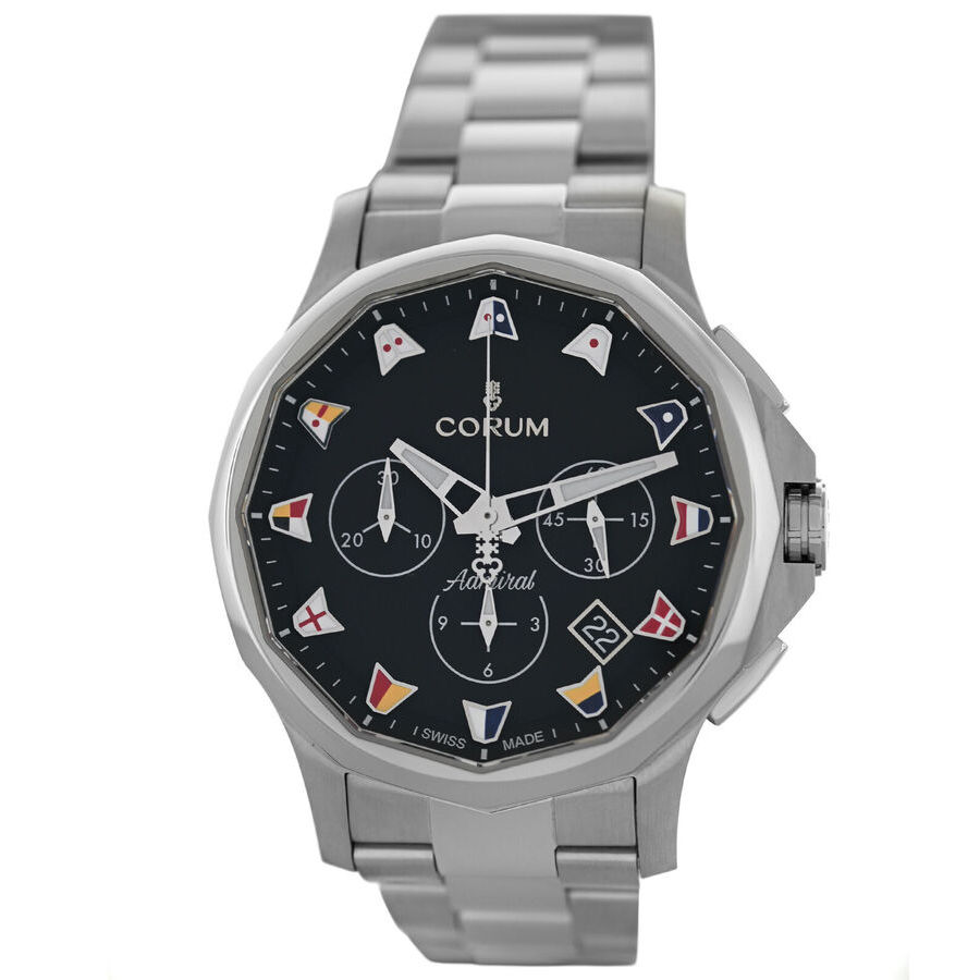 Corum Admiral Legend Chronograph Automatic Black Dial Mens Watch 984.111.20 A984/04252