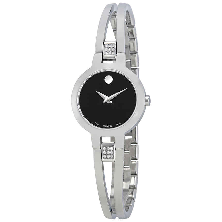 Movado Amorosa Black Dial Ladies Watch 0607154 550$