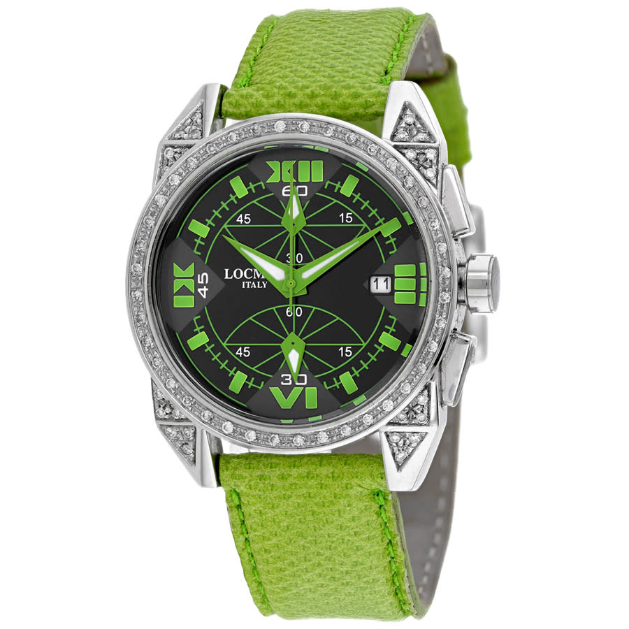 Locman Cavallo Pazzo Chronograph Quartz Black Dial Ladies Watch 161BKGRDC/GRKS