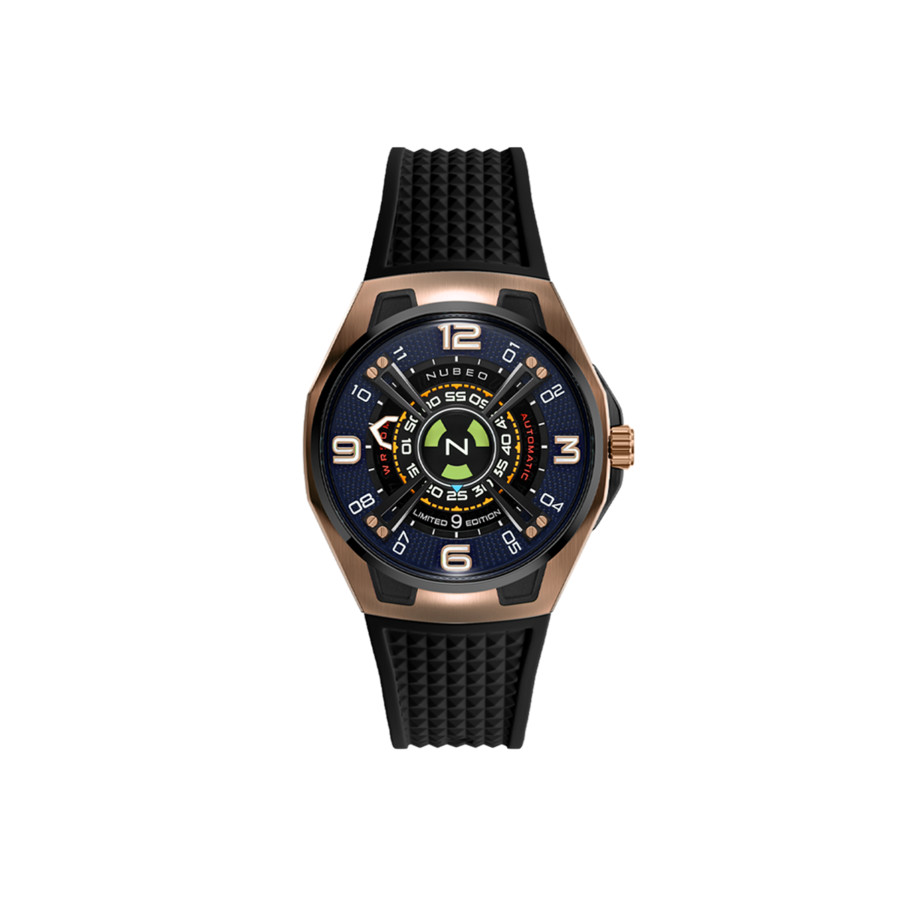 Nubeo Oao Blue Dial Mens Watch NB-6094-01