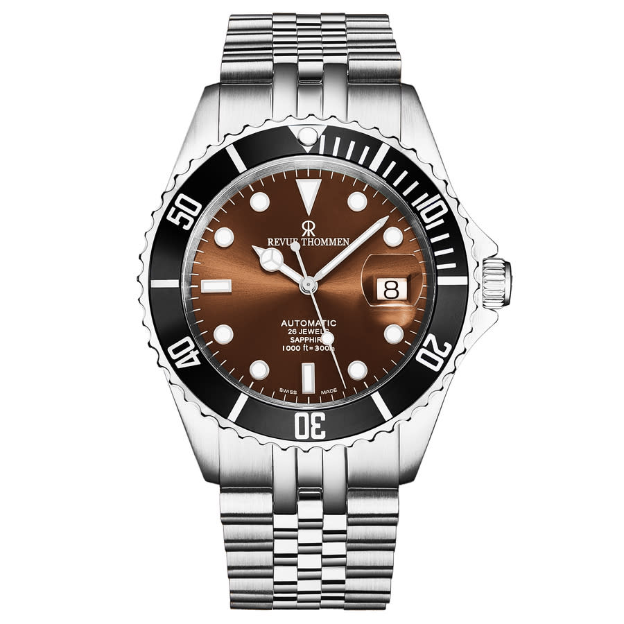 Revue Thommen Diver Automatic Brown Dial Mens Watch 175712221 793$