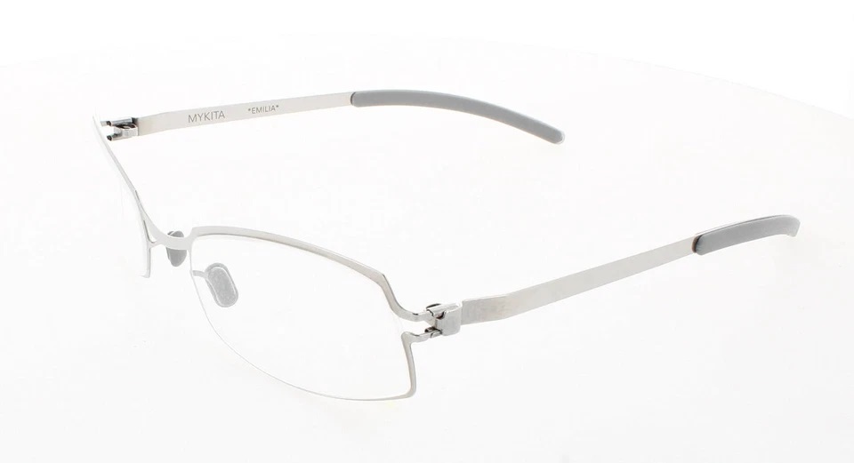 Mykita NO1-EMILIA-SILVER Demo Irregular Unisex Eyeglasses NO1-EMILIA 001