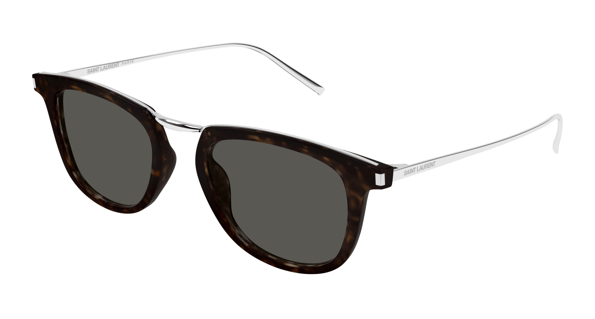 Saint Laurent Unisex Sunglass SL 753 - Frame color: Tortoise, Lens color: Grey