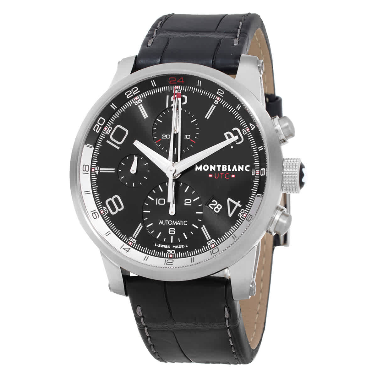 Montblanc Timewalker UTC Chronograph Automatic Black Dial Mens Watch 107336 4335$