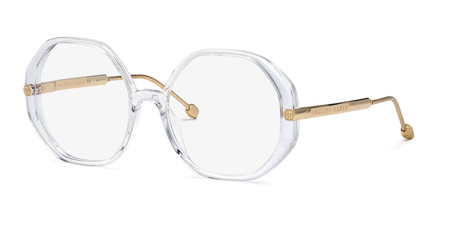 Philipp Plein Demo Geometric Ladies Eyeglasses VPP053S 0880 56